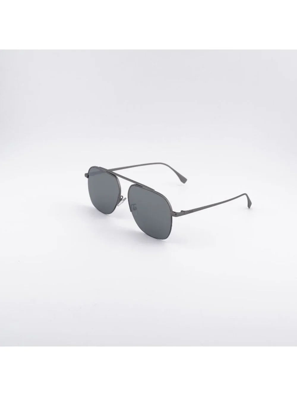 Fendi FE40005U 15C Unisex Sunglasses Ruthenium Aviator Frame, Mirror Lenses